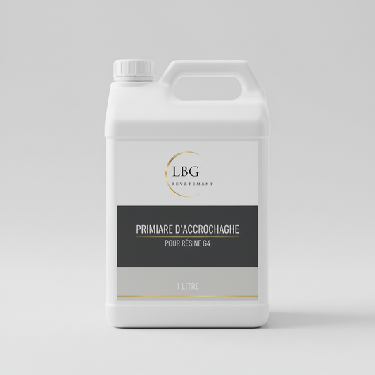 Primaire d’accrochage G4 – Résine polyuréthane 1L pour bois, béton & supports poreux lbgrevetement