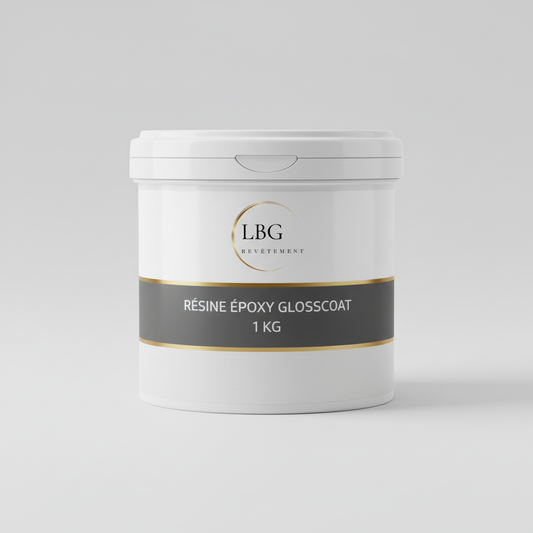 Résine époxy GLOSSCOAT – Résine de finition brillante effet verre 1 kg lbgrevetement