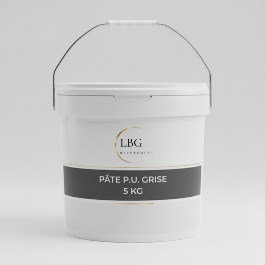 Pâte P.U. grise 5 kg – Pâte polyuréthane de réparation et modelage lbgrevetement