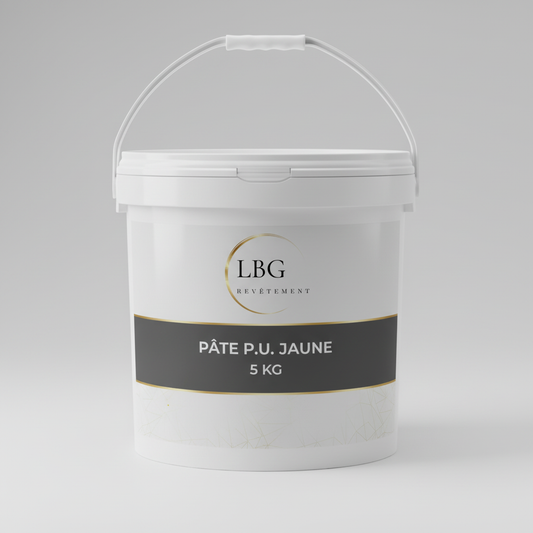 Pâte P.U. jaune 5 kg – Pâte polyuréthane de réparation & modelage lbgrevetement