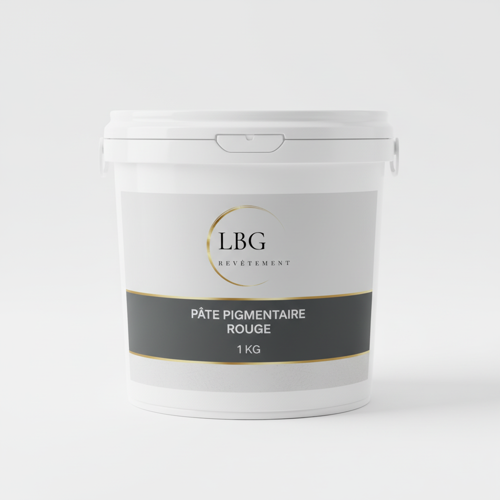 Pâte pigmentaire rouge 5 kg – Colorant pour résines, gelcoats & composites lbgrevetement
