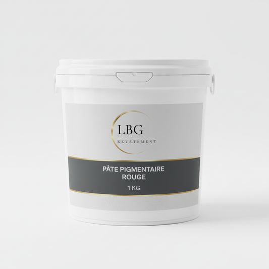 Pâte pigmentaire rouge 5 kg – Colorant pour résines, gelcoats & composites lbgrevetement