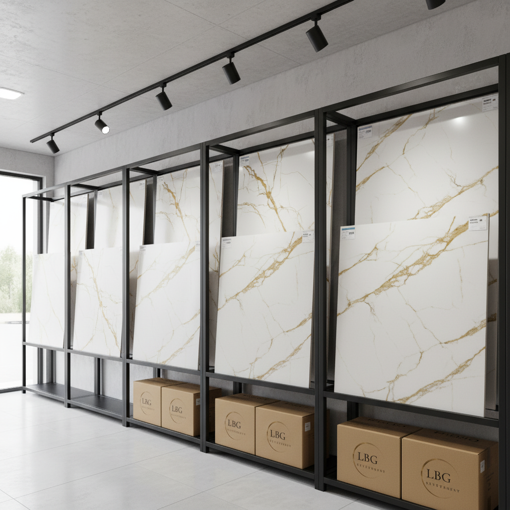 Carrelage aspect marbre Storm Lux White mat 60x120 cm lbgrevetement