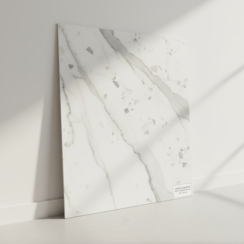 Carrelage Terrazzo mur et sol New Calacatta adoucie 60x60 cm