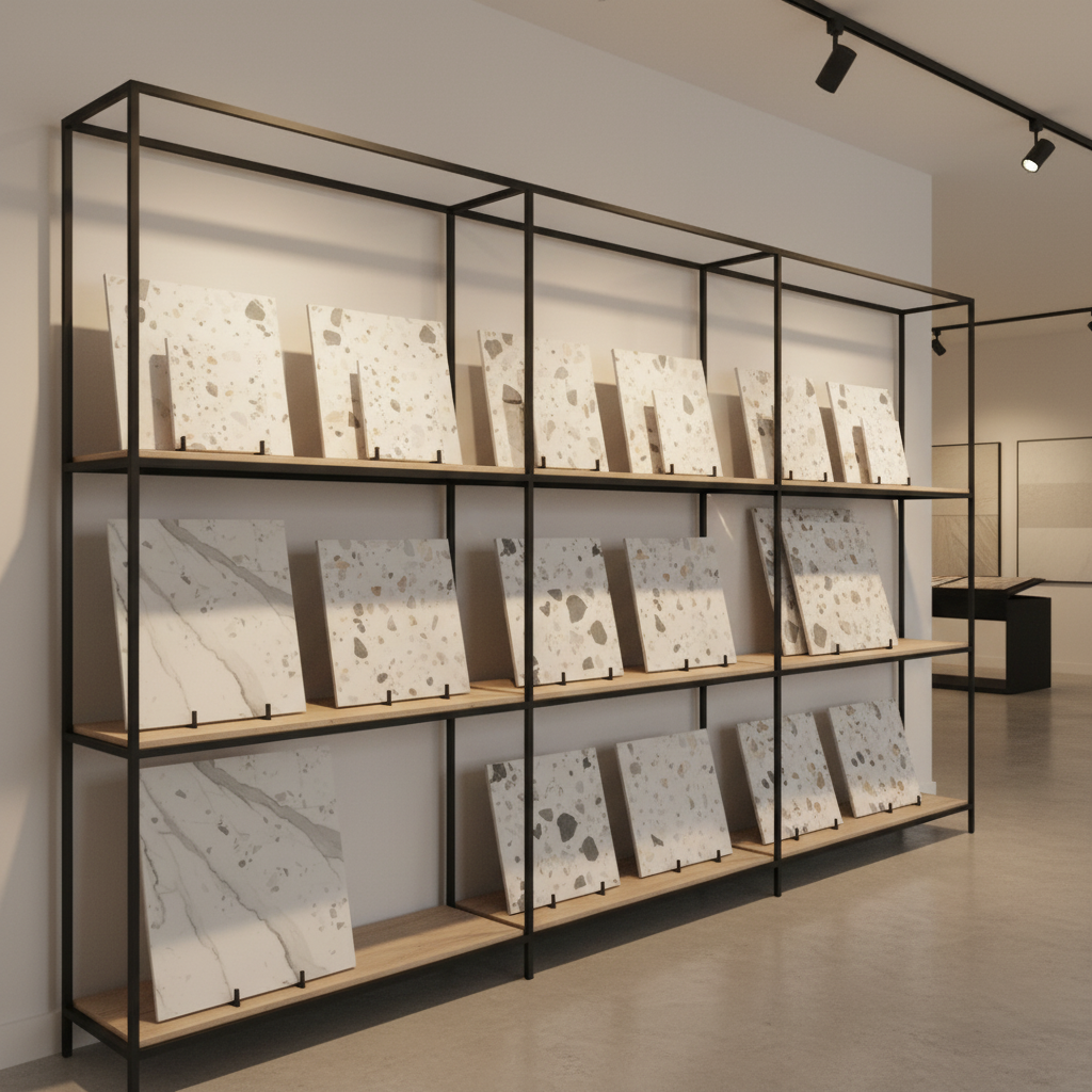 Carrelage Terrazzo mur et sol New Calacatta adoucie 60x60 cm