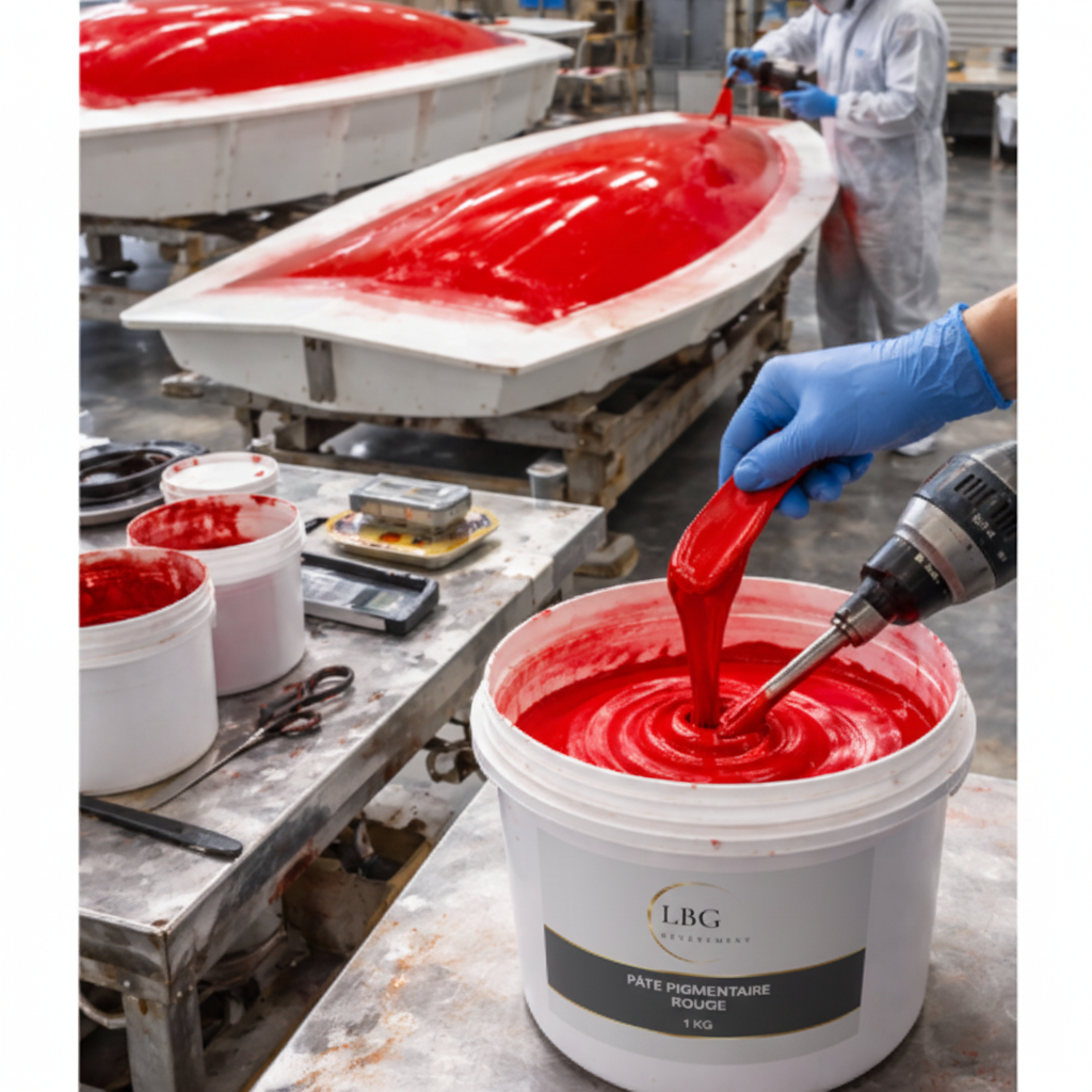 Pâte Pigmentaire Rouge (1KG)