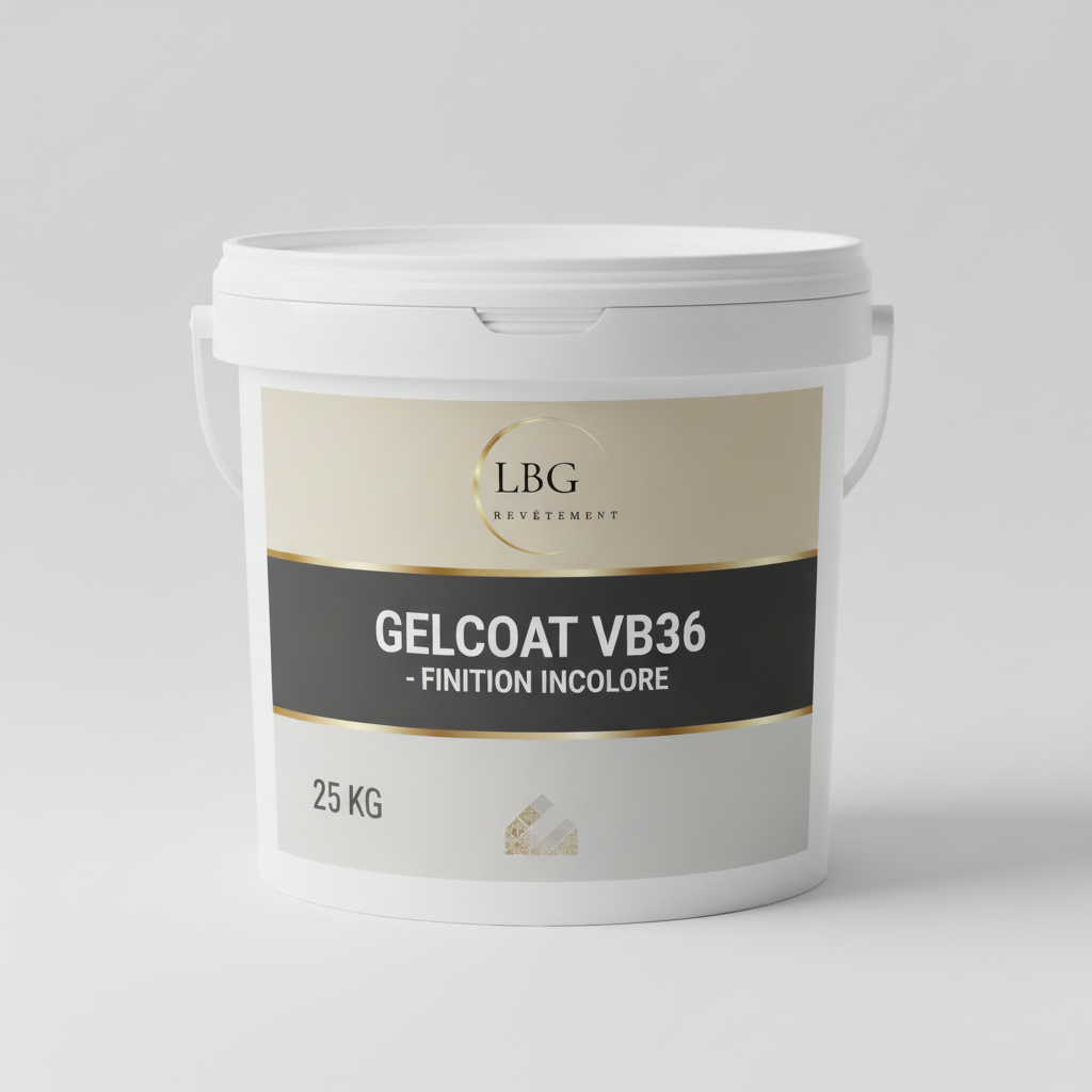 Gelcoat polyester finition blanc brillant VB36 – Haute résistance UV – 25 kg lbgrevetement