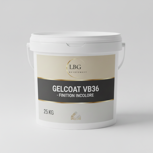 Gelcoat polyester finition blanc brillant VB36 – Haute résistance UV – 25 kg lbgrevetement