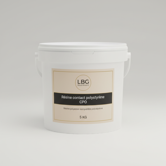 Résine contact polystyrène CPO – Résine polyester compatible polystyrène – 5 kg lbgrevetement