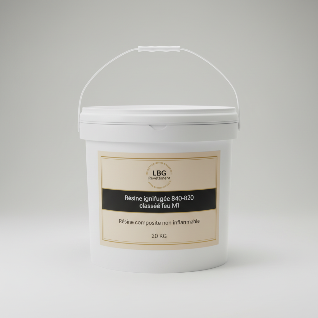 Résine ignifugée 840-820 classée feu M1 – Résine composite non inflammable – 20 kg