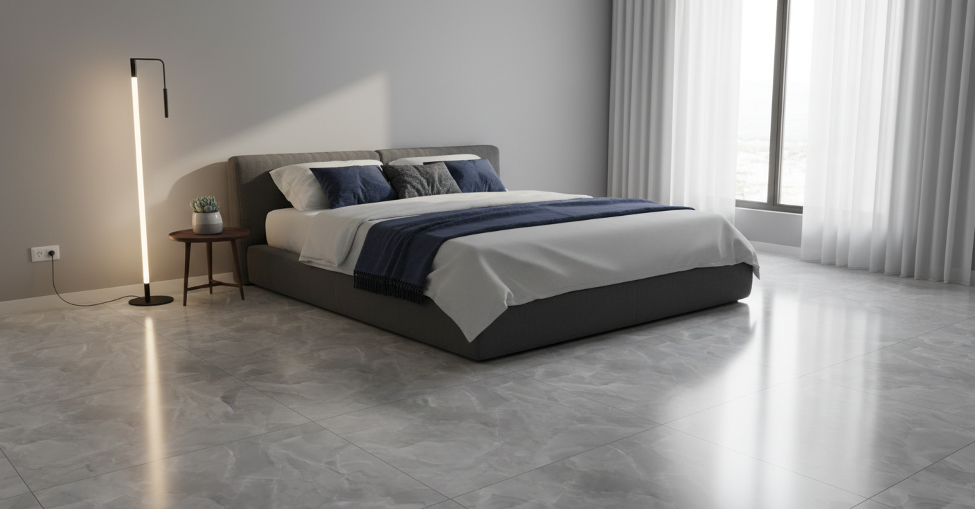 Carrelage aspect marbre Onyx Grey poli 60x120 cm – Grès cérame sol et mur intérieur