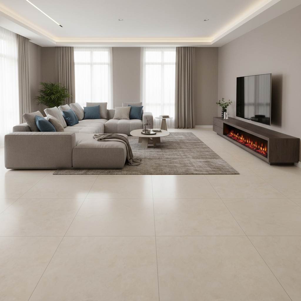 Carrelage aspect marbre Orion Marfil mat 120x120 cm