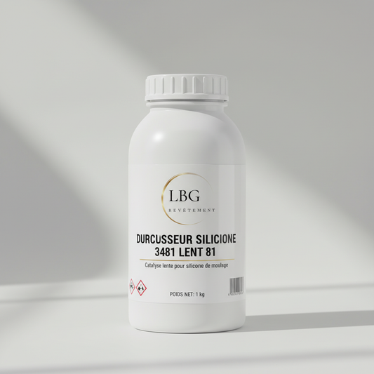 Durcisseur silicone 3481 Lent 81 – 1 kg | Catalyse lente pour silicone de moulage lbgrevetement