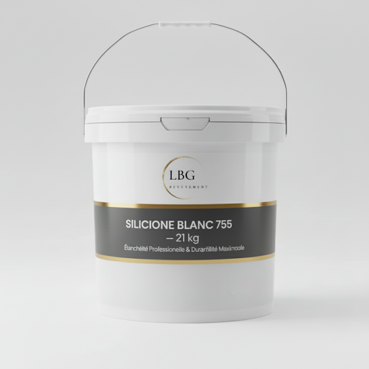 Silicone Blanc 755 (21 kg) — Étanchéité Professionnelle et Durabilité Maximale lbgrevetement