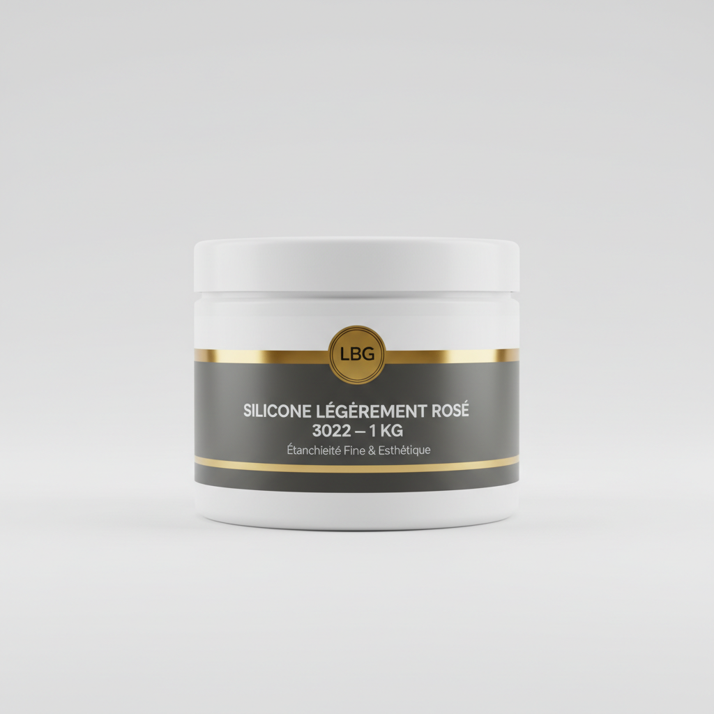 Silicone Légèrement Rosé 3022 (1 kg) — Étanchéité Fine et Esthétique lbgrevetement