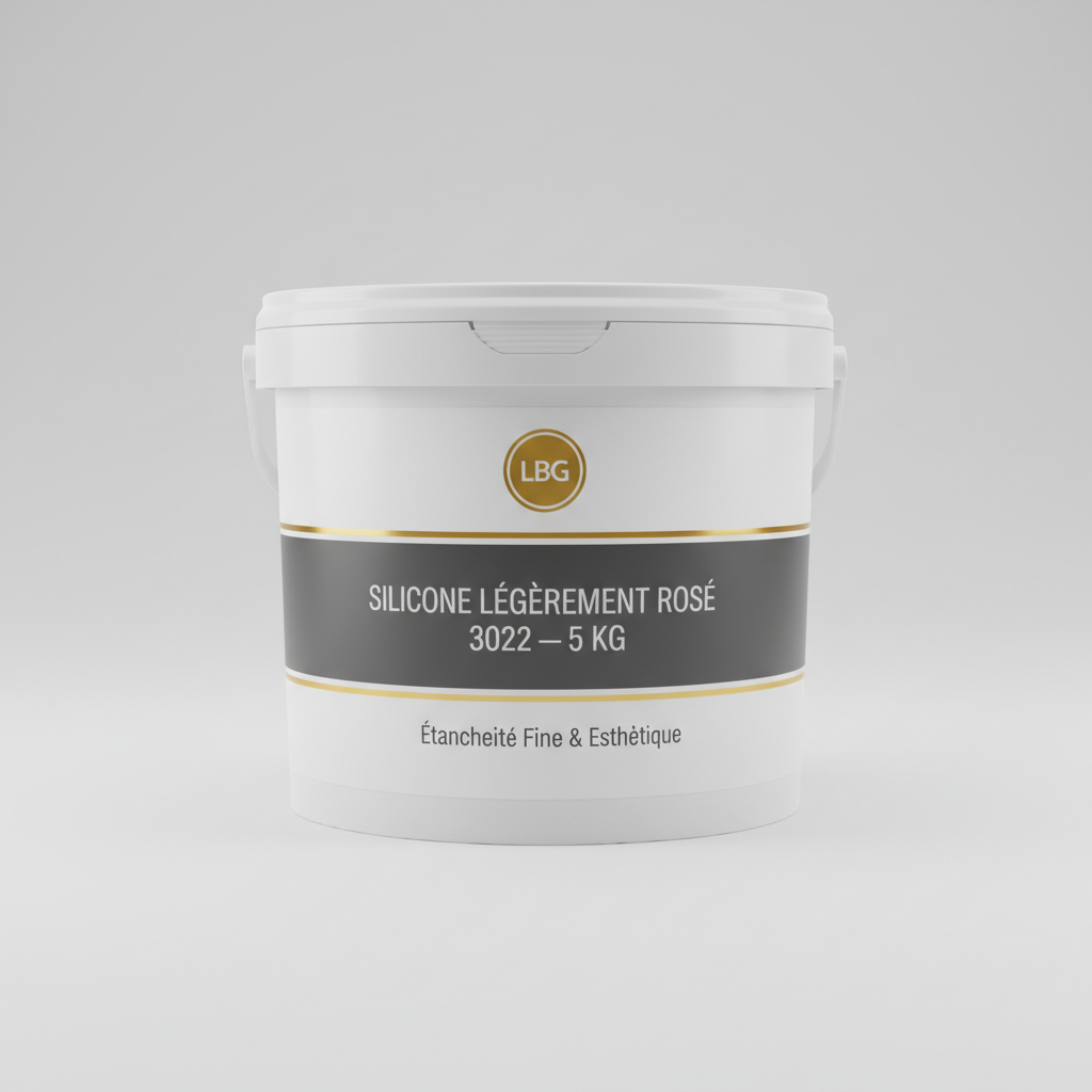 Silicone Légèrement Rosé 3022 (5 kg) — Étanchéité Durable et Finition Esthétique lbgrevetement