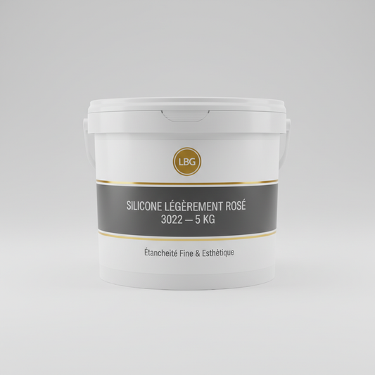 Silicone Légèrement Rosé 3022 (5 kg) — Étanchéité Durable et Finition Esthétique lbgrevetement