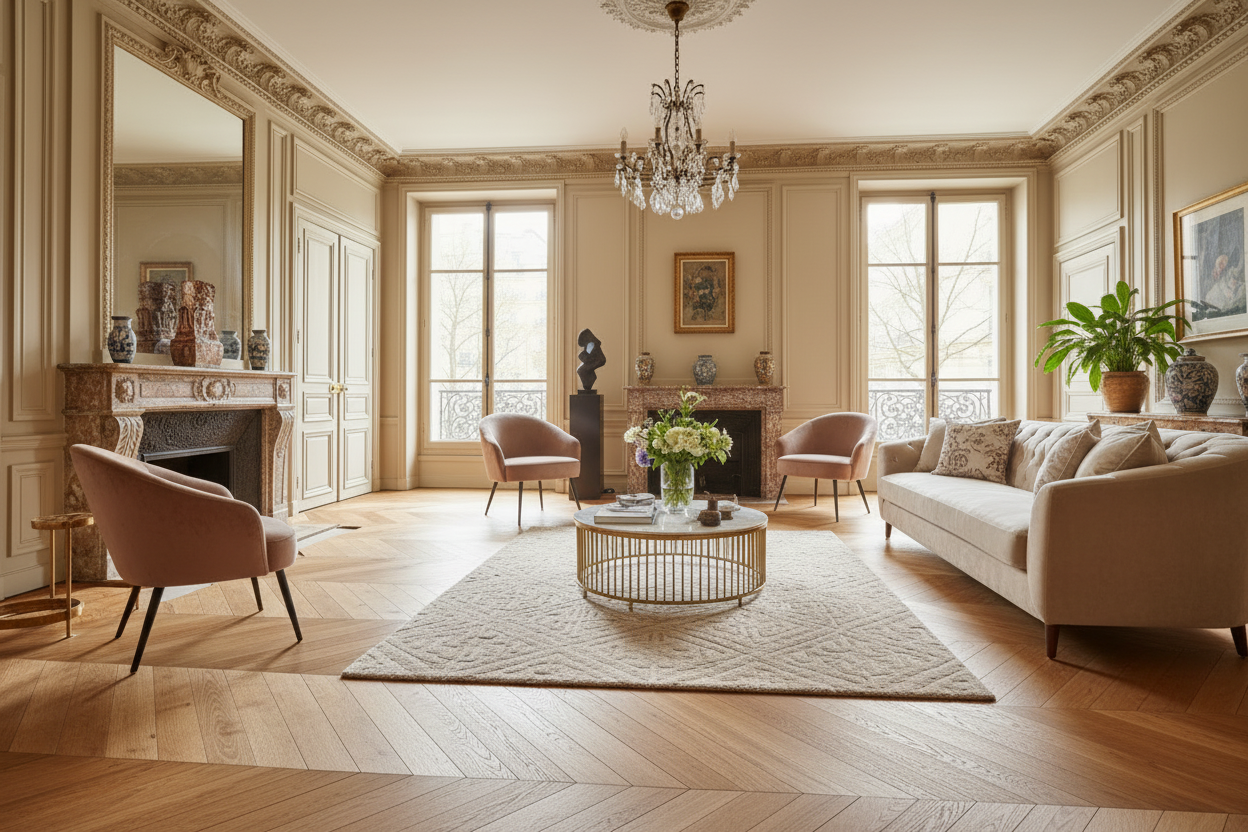 Visual 4 - Parquet chêne en chevrons